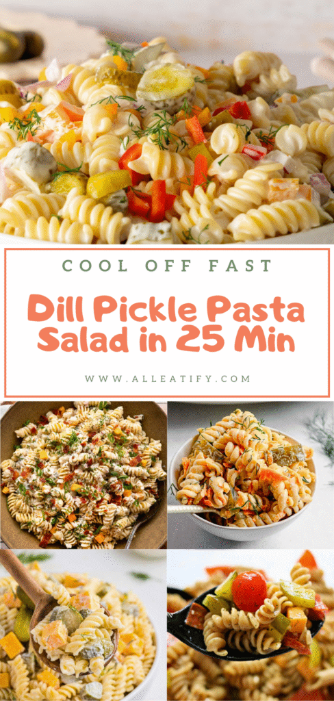 Dill Pickle Pasta Salad in 25 Min