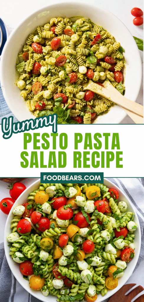 Yummy Pesto Pasta Salad for Outdoor Parties