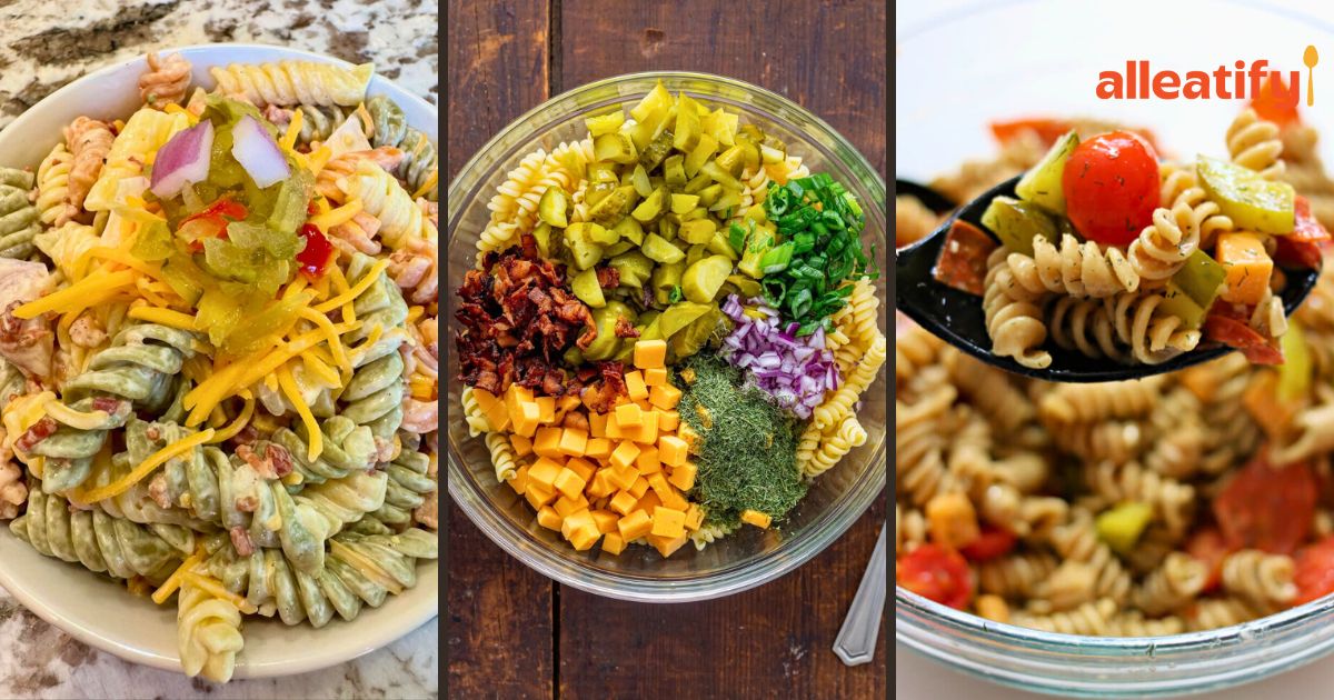 dill pickle pasta salad Recipe