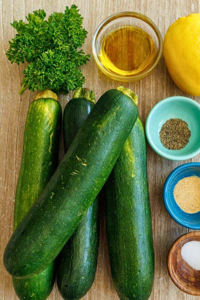 Grilled Zucchini Recipe Ingredients
