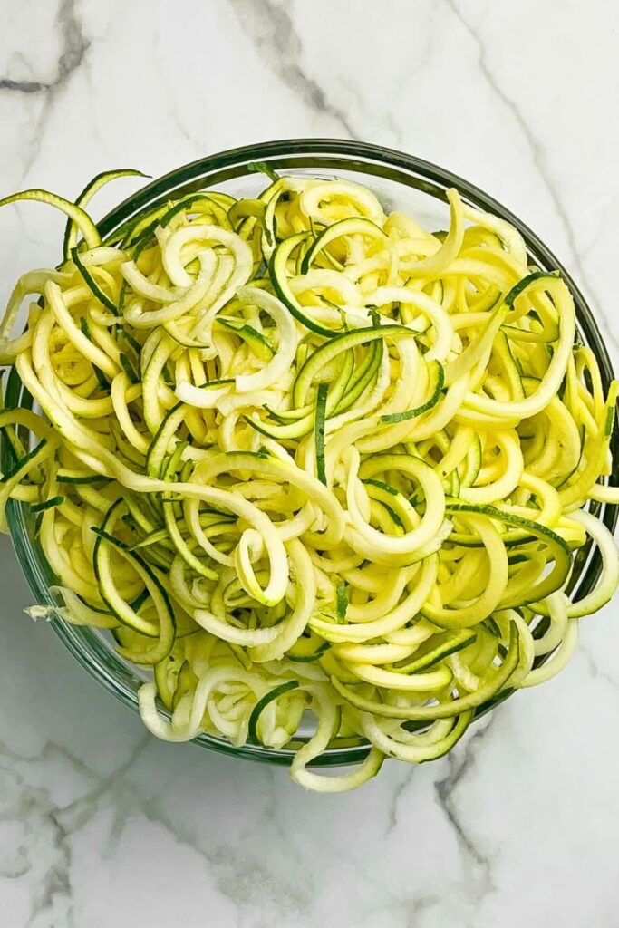 Ingredients of Zucchini Noodles