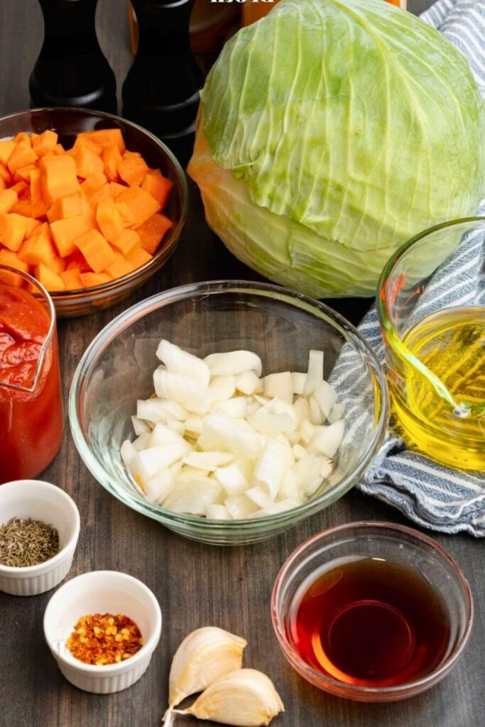 Ingredients of Cabbage Soup