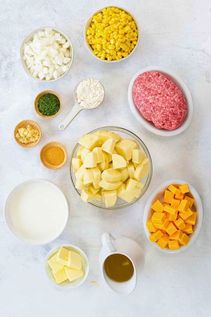 Cheeseburger Soup Ingredients