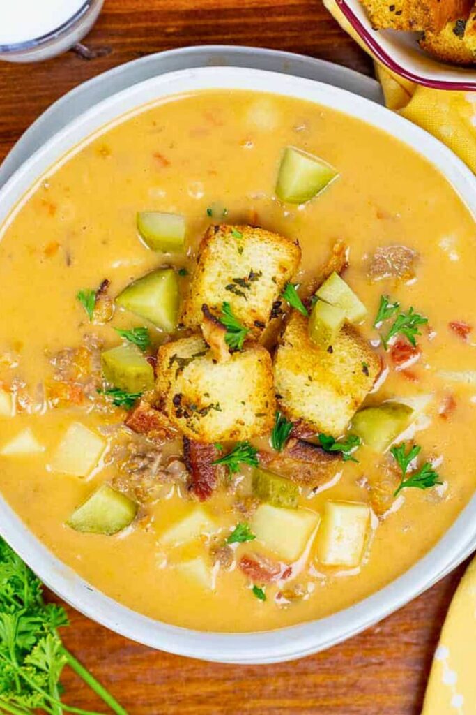 Cheeseburger Soup Variations