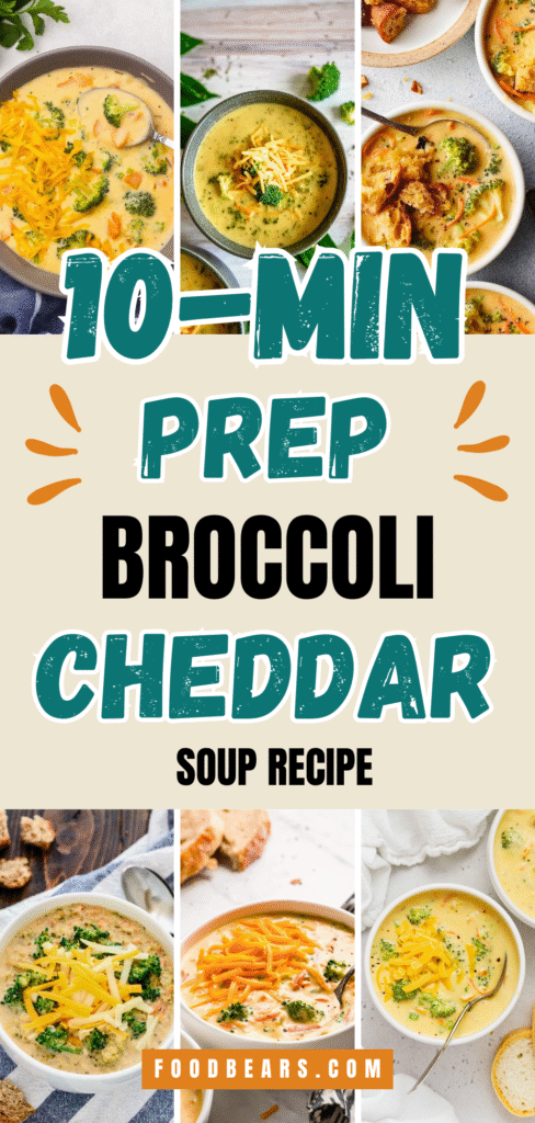 10-Min Prep Broccoli Cheddar Soup Recipe