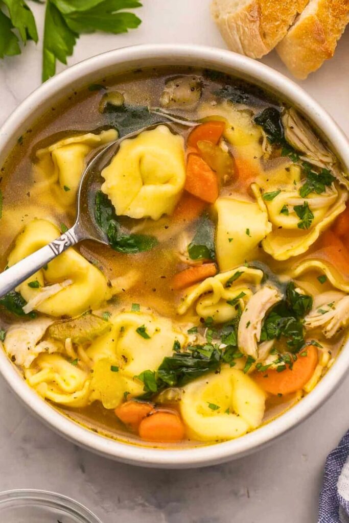 Chicken Tortellini Soup