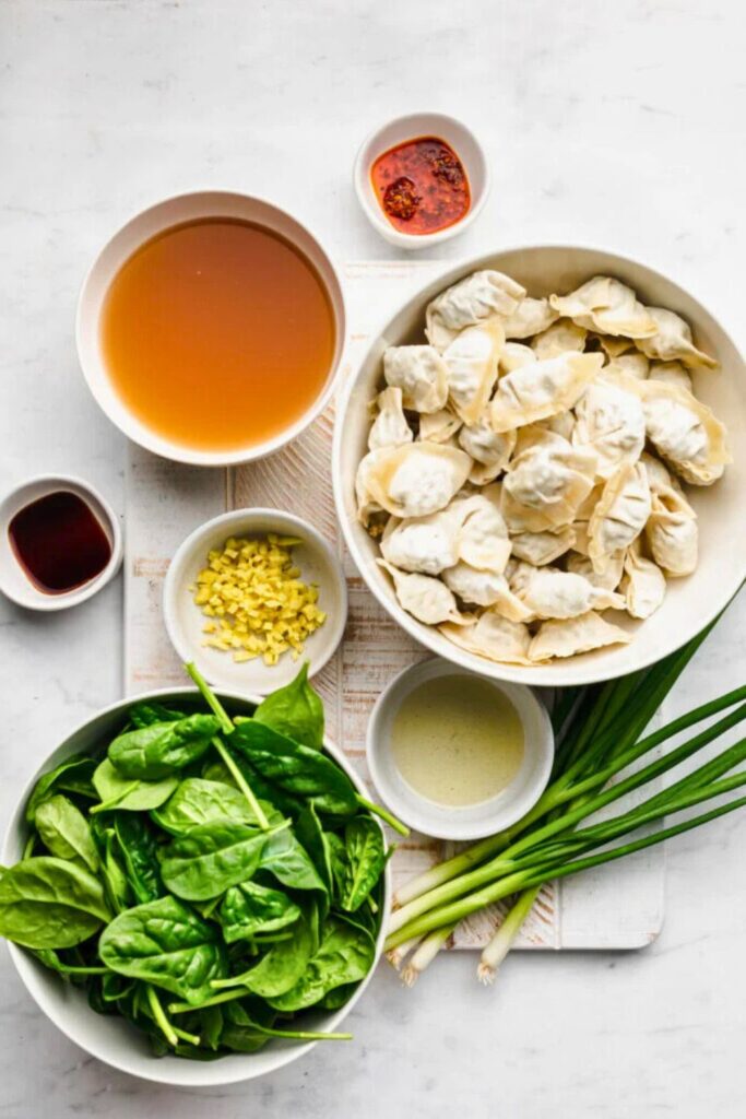 Dumpling Soup Ingredients