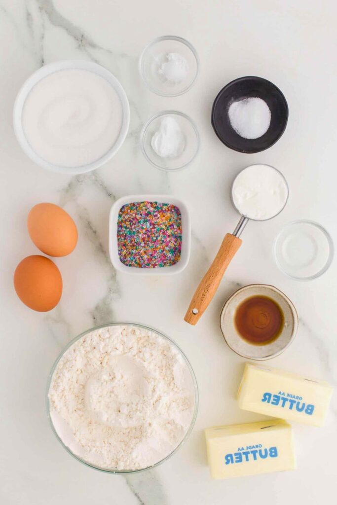 Ingredients of Sugar Cookies