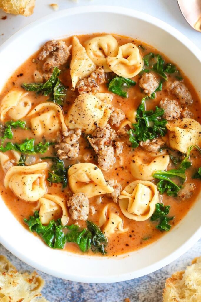 Sausage Tortellini Soup