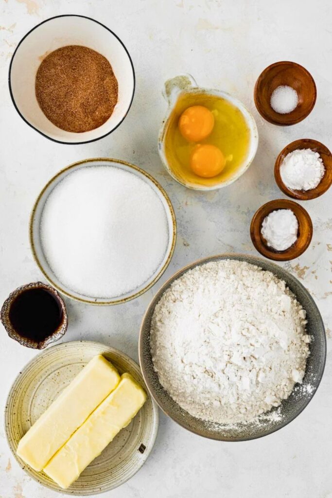 Snickerdoodle Cookies Ingredients