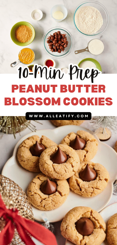 10-Min Prep Peanut Butter Blossom Cookies