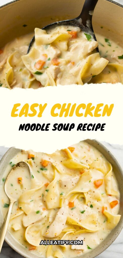 Easy Chicken Noodle Soup Recipe in 40 Mins