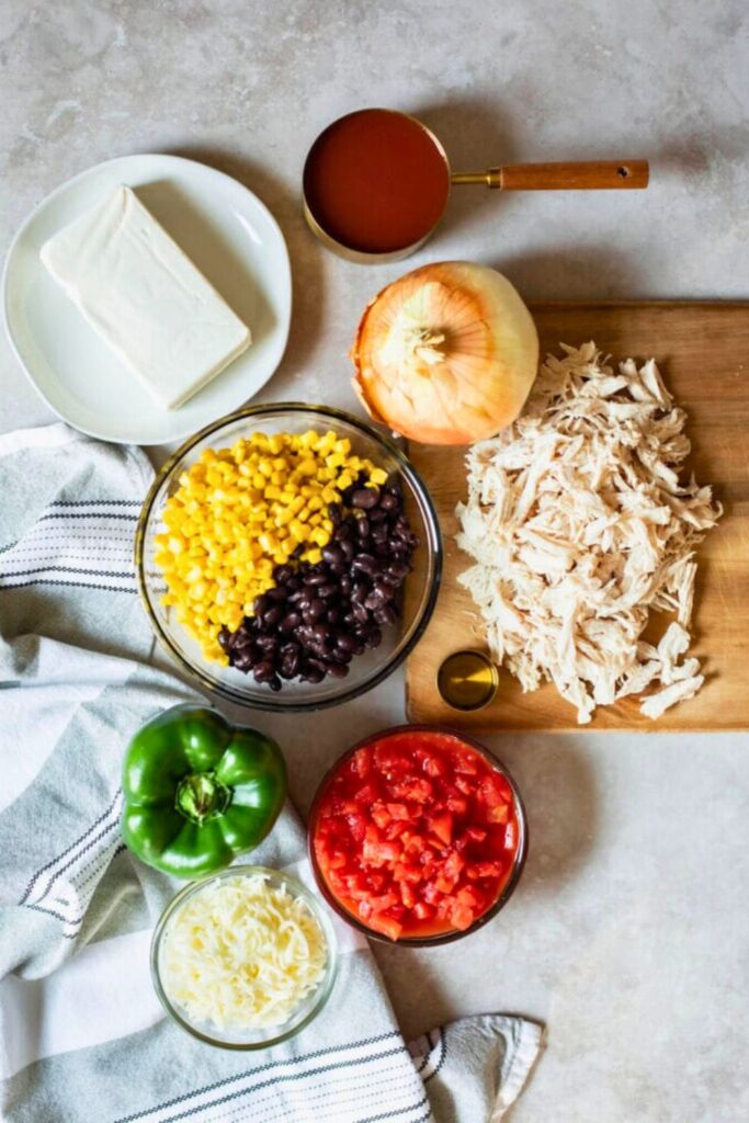 Ingredients for Best Chicken Enchilada Soup