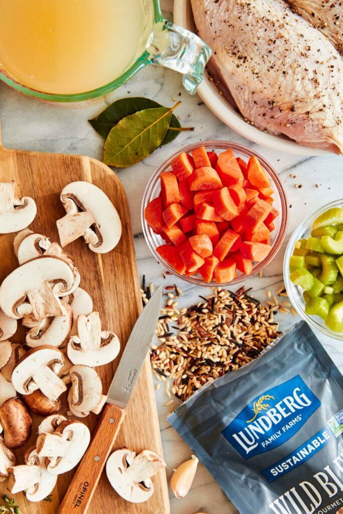 Ingredients for Chicken Wild Rice Soup