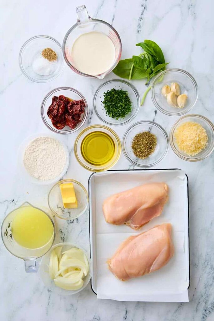 Ingredients for Marry Me Chicken Soup