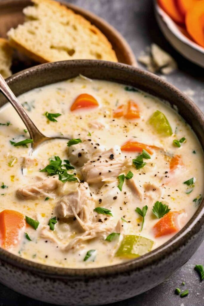 Serving Your Cream of Chicken Vegetable Soup