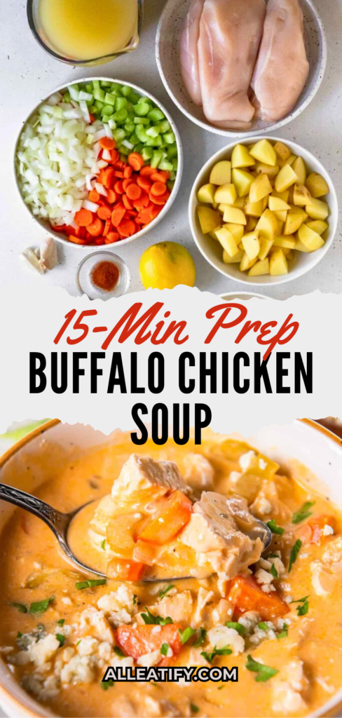 15-Min Prep Buffalo Chicken Soup Recipe