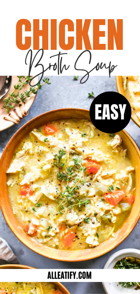 Easy Chicken Broth Soup Recipe for Dinners