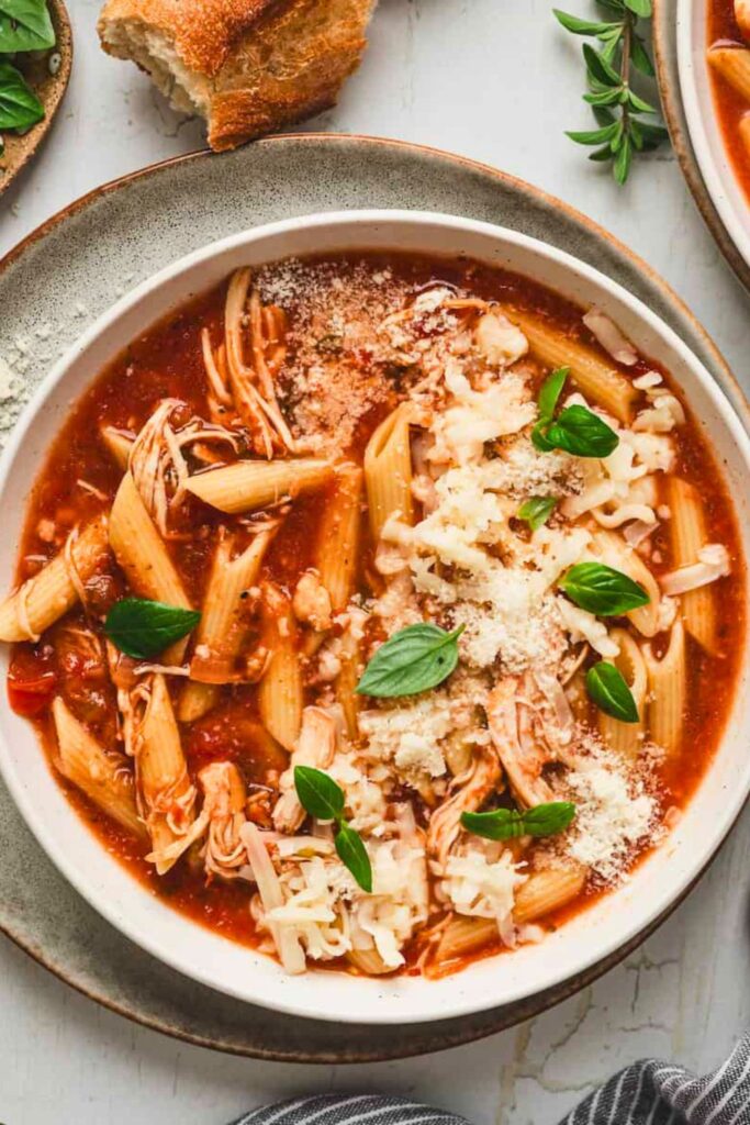 Easy Variations of Chicken Parmesan Soup