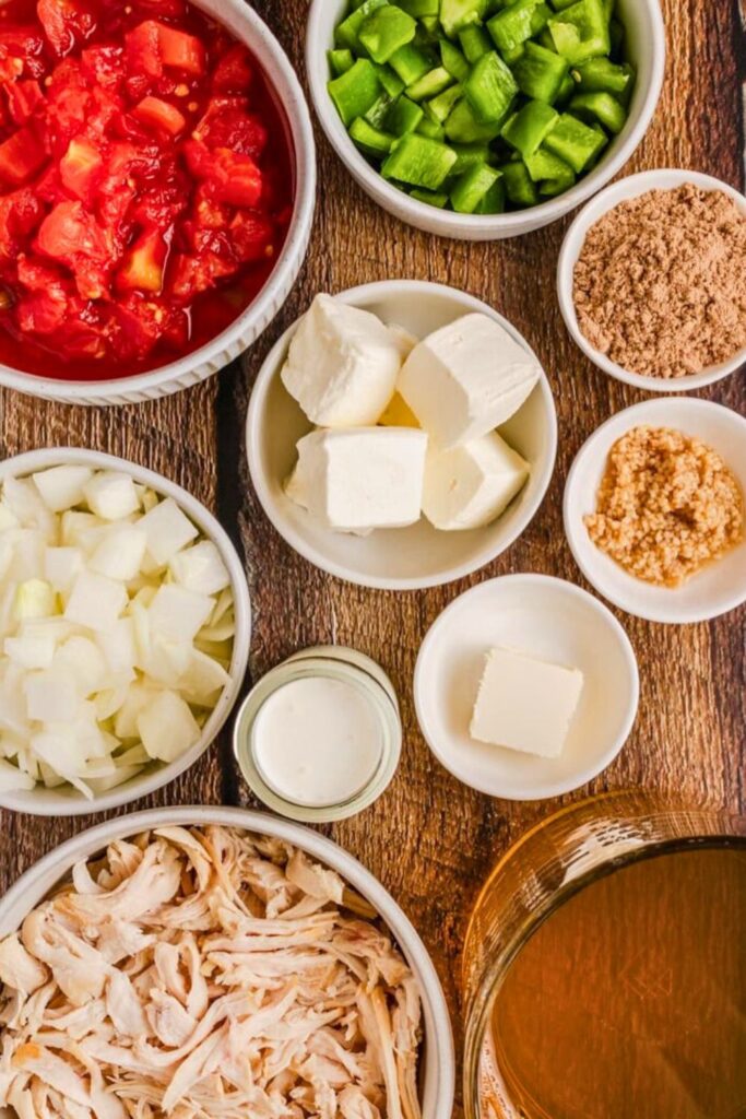 Ingredients for Chicken Fajita Soup