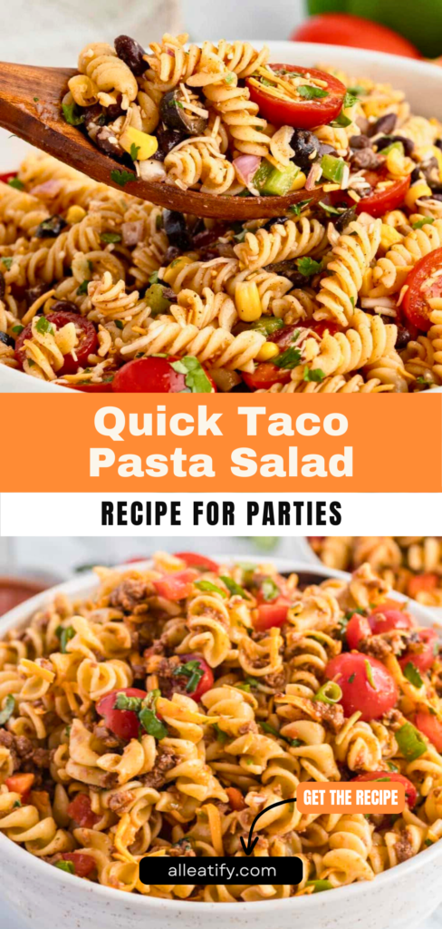 Quick 20-Min Taco Pasta Salad Recipe for Parties
