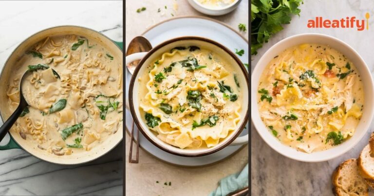 White Chicken Lasagna Soup Recipe