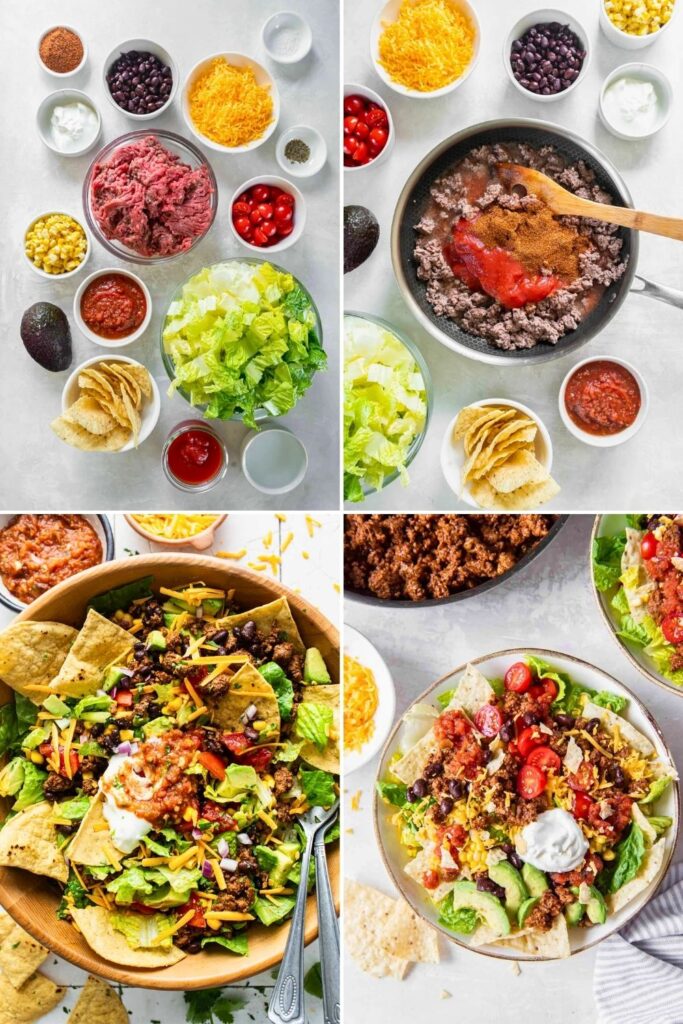 How to Make Taco Salad Step by Step