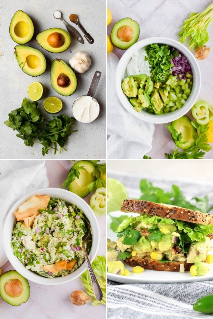 How to Make Avocado Chicken Salad for 4 