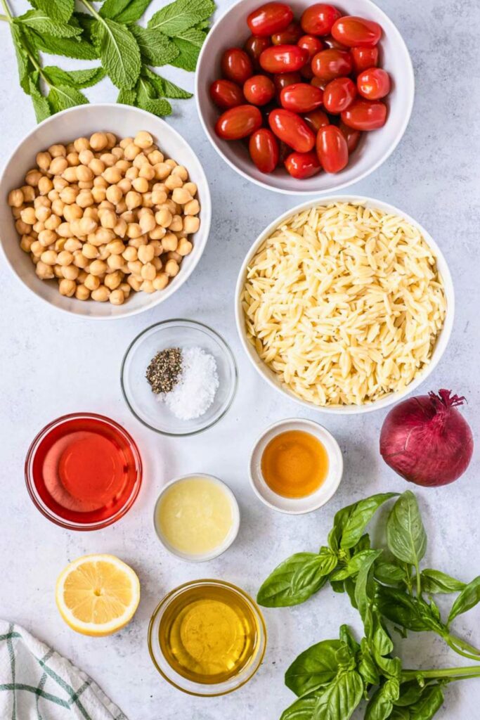Orzo Salad Ingredients