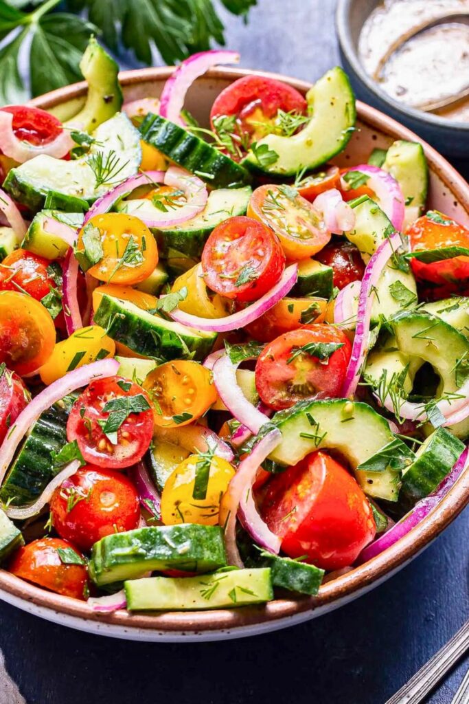 What Makes Cucumber Tomato Salad So Addictive