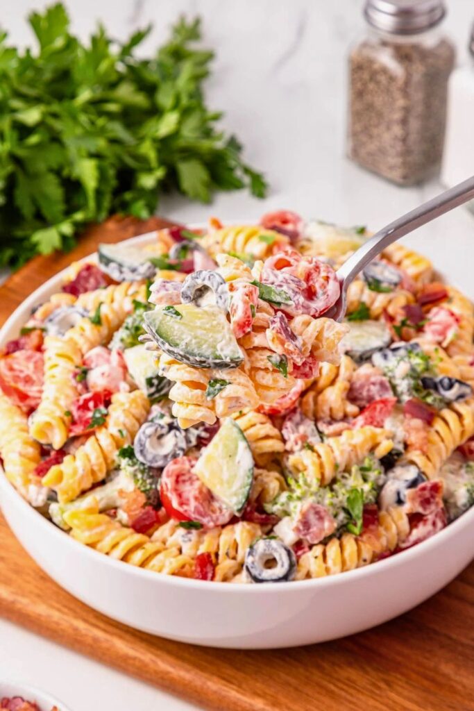 Bacon Ranch Pasta Salad