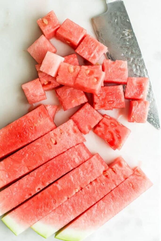 How to Cut Watermelon for Salad
