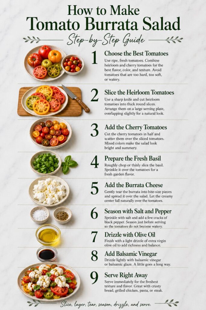 How to Make Tomato Burrata Salad