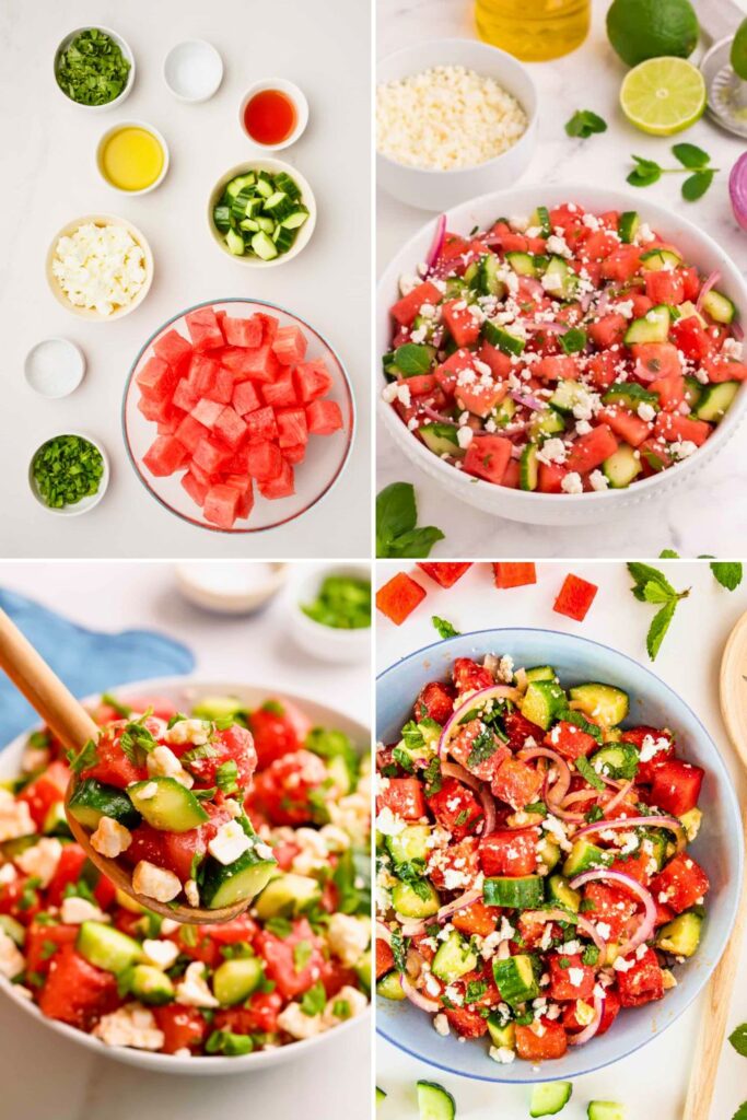 How to Make Watermelon Feta Salad