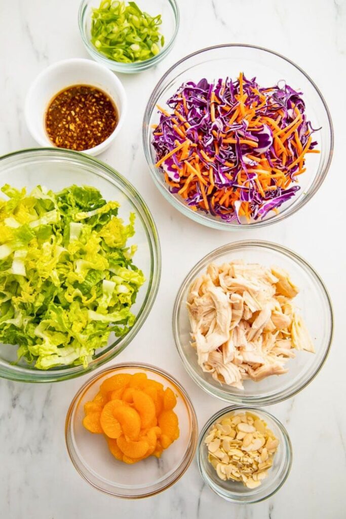 Ingredients for Chinese Chicken Salad