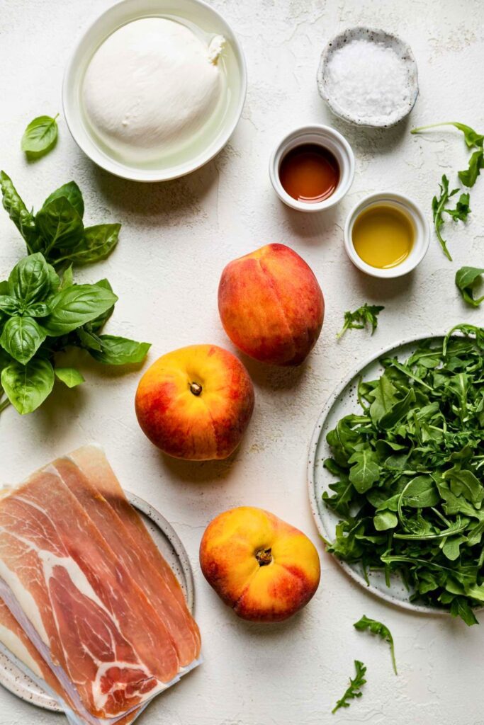 Peach Salad Ingredients